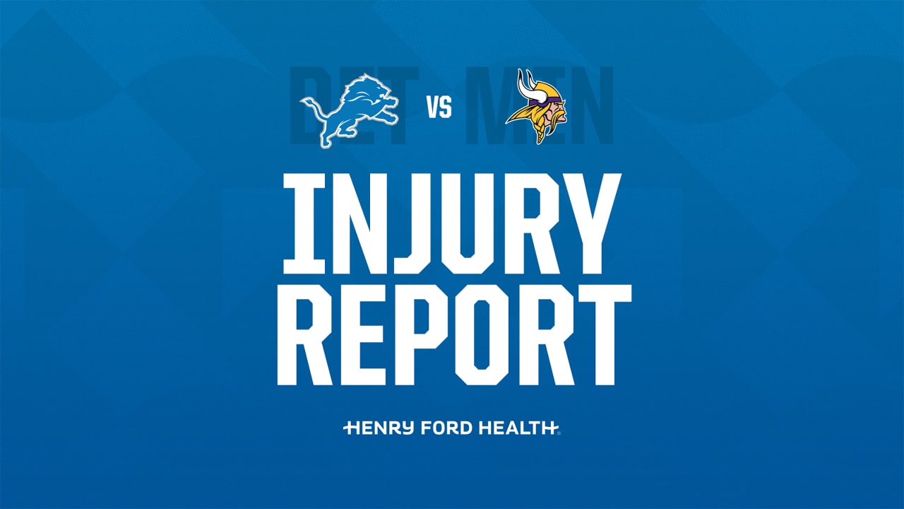 Detroit Lions vs. Minnesota Vikings: Game Time, TV, Radio, Injury Report