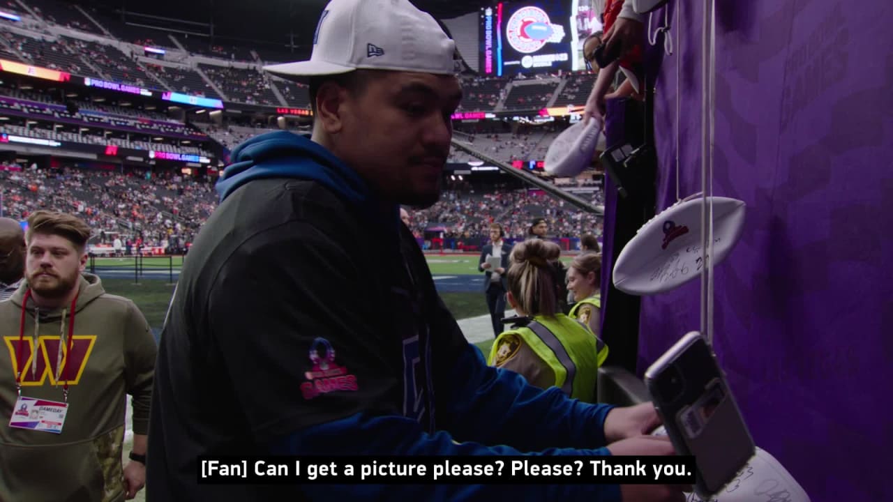 Penei Sewell mic'd up at the Pro Bowl Games 