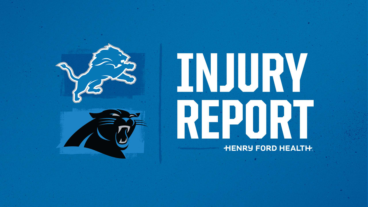 Carolina Panthers vs. Tampa Bay Buccaneers injury report and