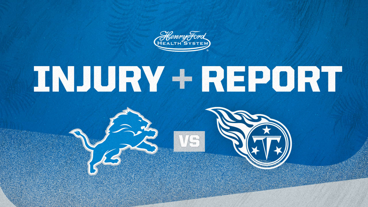 Detroit Lions – Injuries a factor but not an excuse in loss to Titans – The  Morning Sun