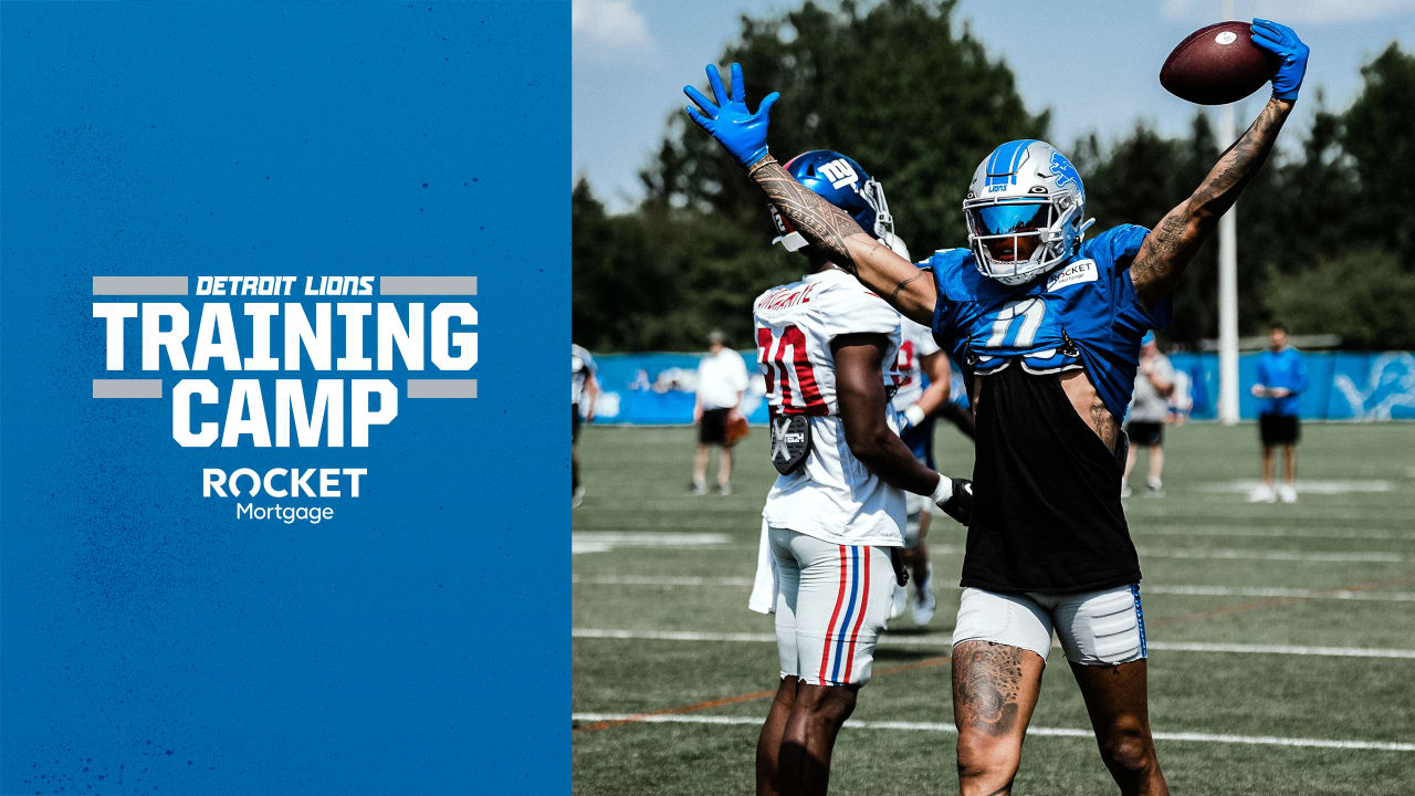 NY Giants joint practice with Detroit Lions in training camp