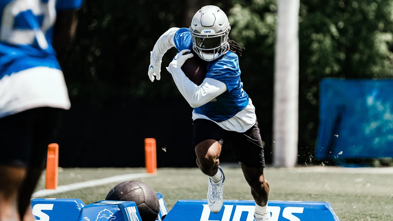 Detroit Lions cornerback Steven Gilmore (36) runs against Jacksonville  Jaguars wide receiver Seth Williams (81) after Gilmore interc epted the  ball during the first half of a preseason NFL football game, Saturday