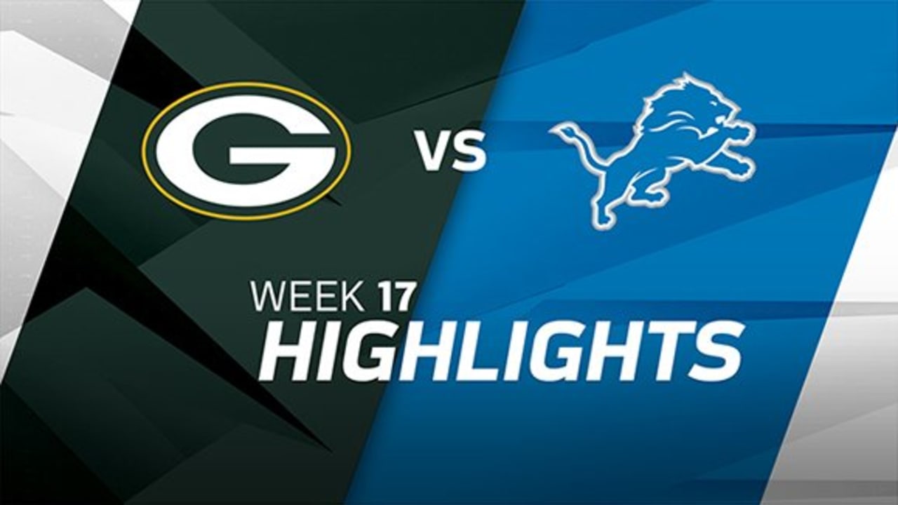 Packers vs. Lions  NFL Week 17 Game Highlights 