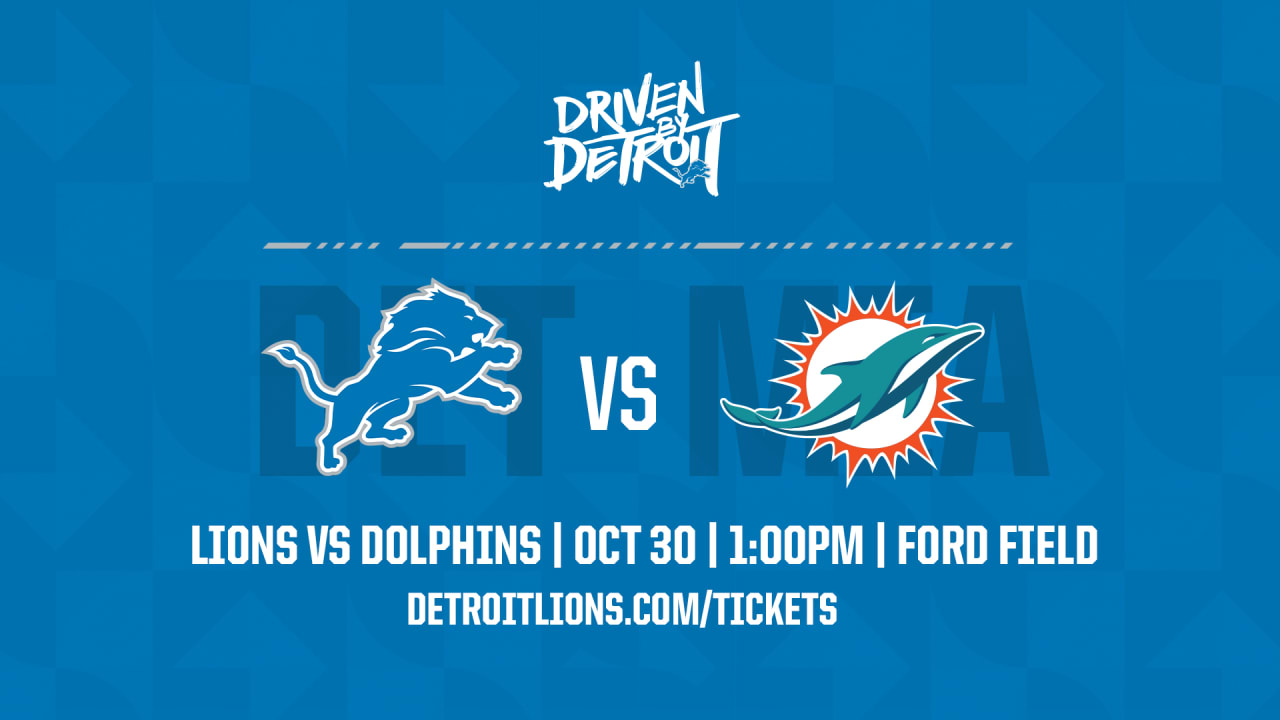 Lions vs Dolphins Week 8 Game Trailer