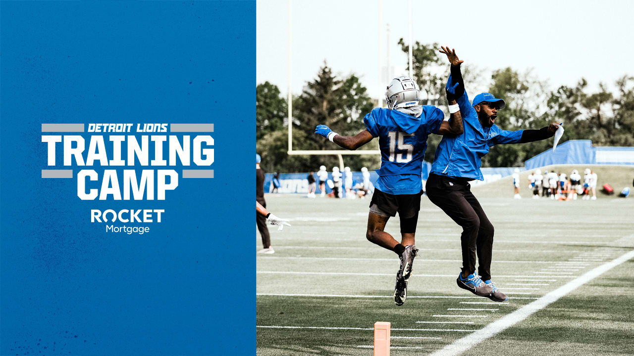 Detroit Lions training camp at Ford Field