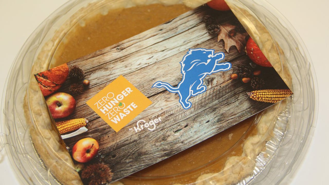 Detroit Lions And Kroger Partner Up To Provide Thanksgiving Meals To Detroit Lions Academy