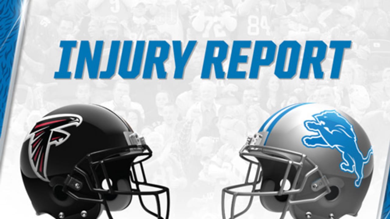 Atlanta Falcons vs Detroit Lions Week 3 injury report and game  designations: Friday, September 22