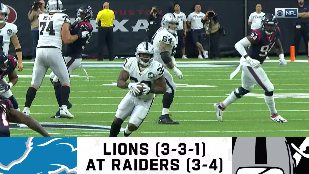 Lions at Raiders preview Week 9