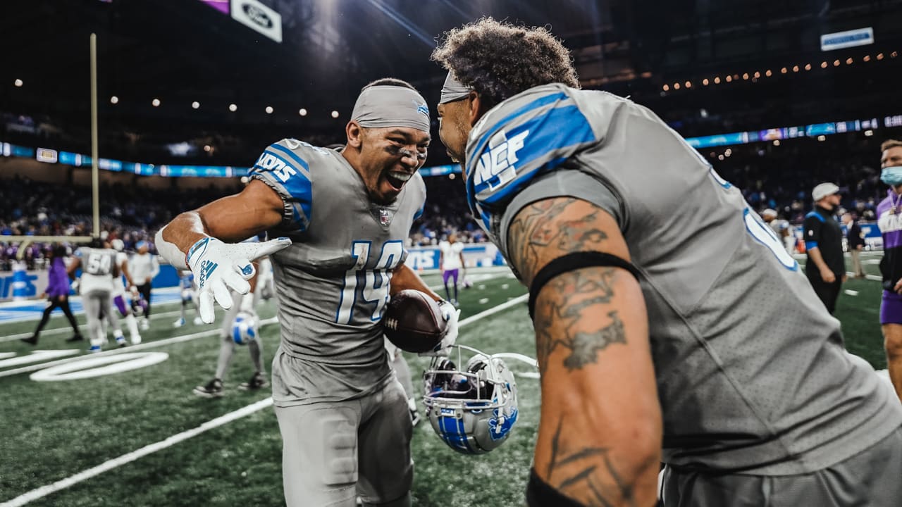 Amon-Ra St. Brown is fully embracing the hype from Detroit Lions fans