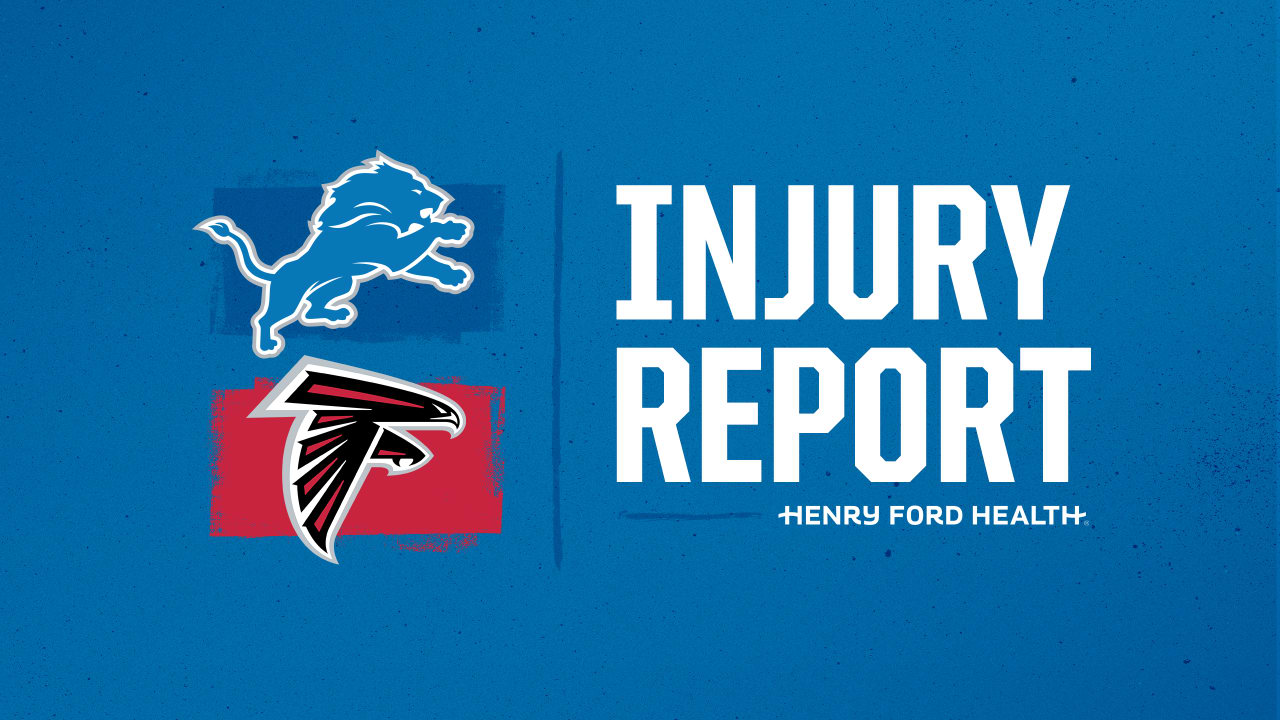 Atlanta Falcons vs Detroit Lions Week 3 injury report and game  designations: Friday, September 22