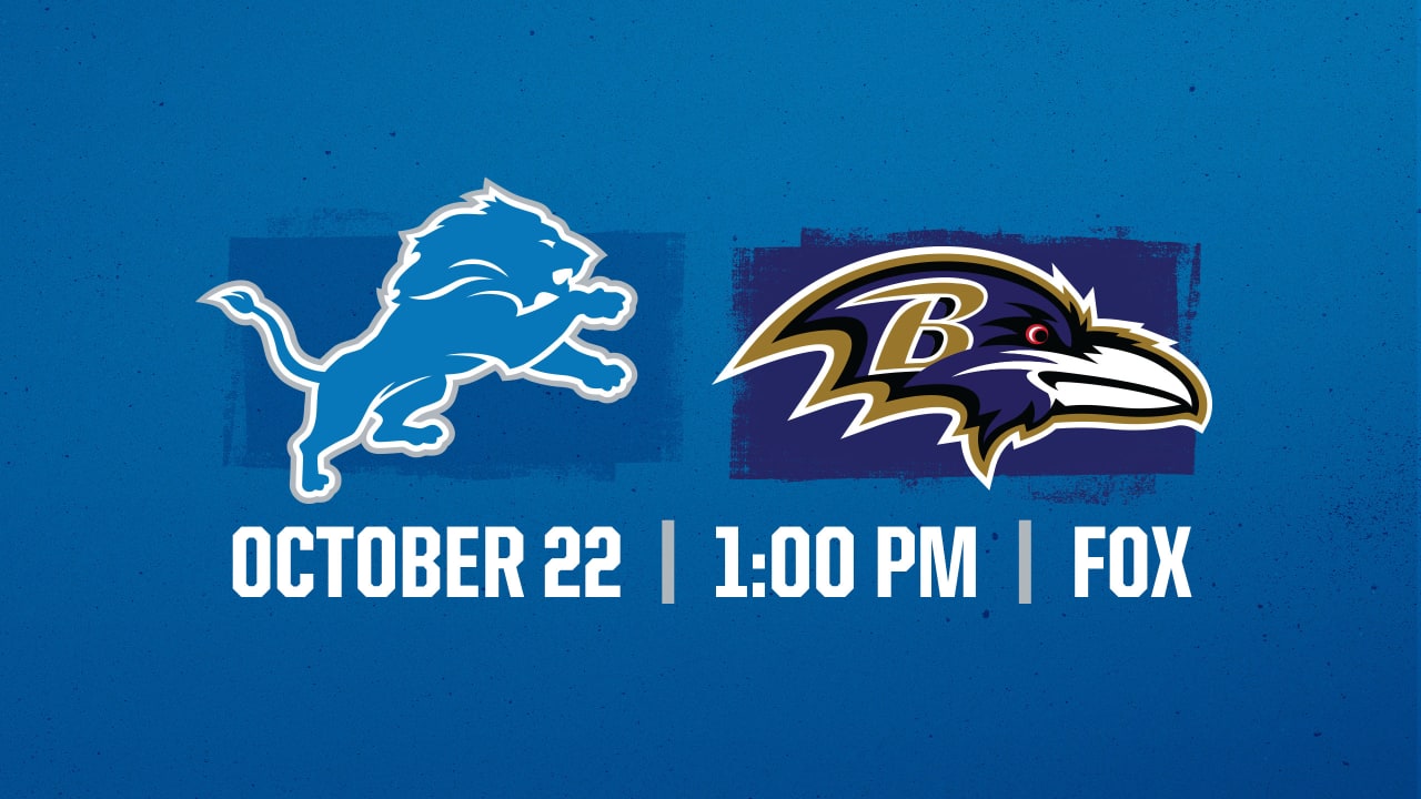 Lions at Ravens Week 7 Game Trailer