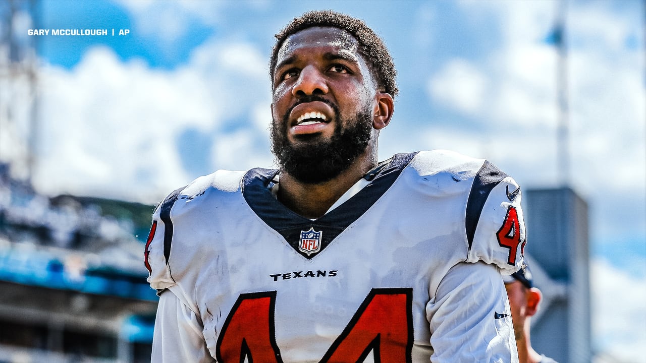 Houston Texans defensive back Grayland Arnold (35) looks to defend