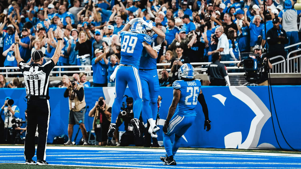 Detroit Lions defensive end John Cominsky (79) is helped off the field in  the second half of an NFL football game against the Atlanta Falcons Sunday,  Sept. 24, 2023, in Detroit. (AP