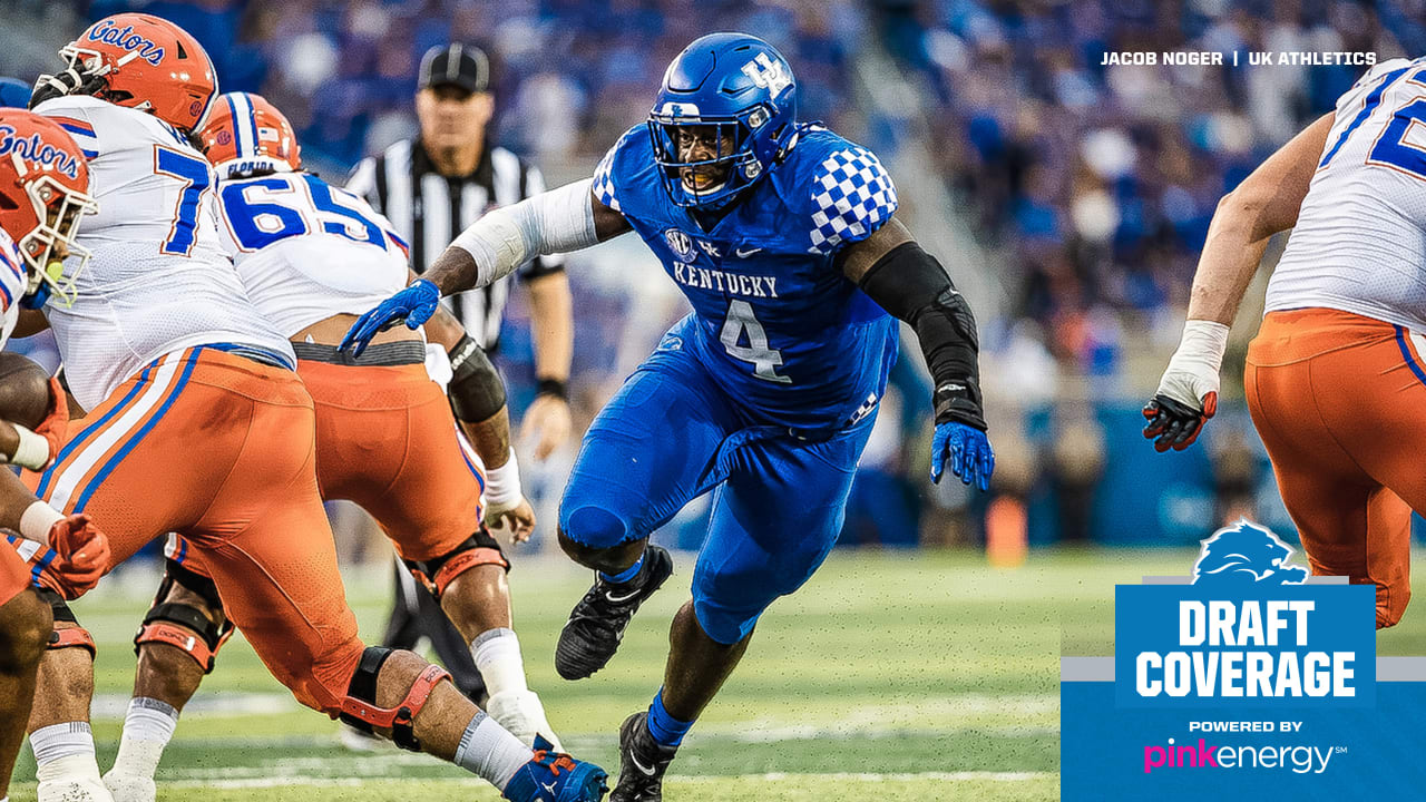 2022 NFL draft: Detroit Lions select Kentucky defensive end Josh Paschal in  second round 