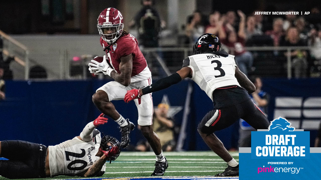 Former Alabama WR Jameson Williams drafted No. 12 overall by Detroit Lions