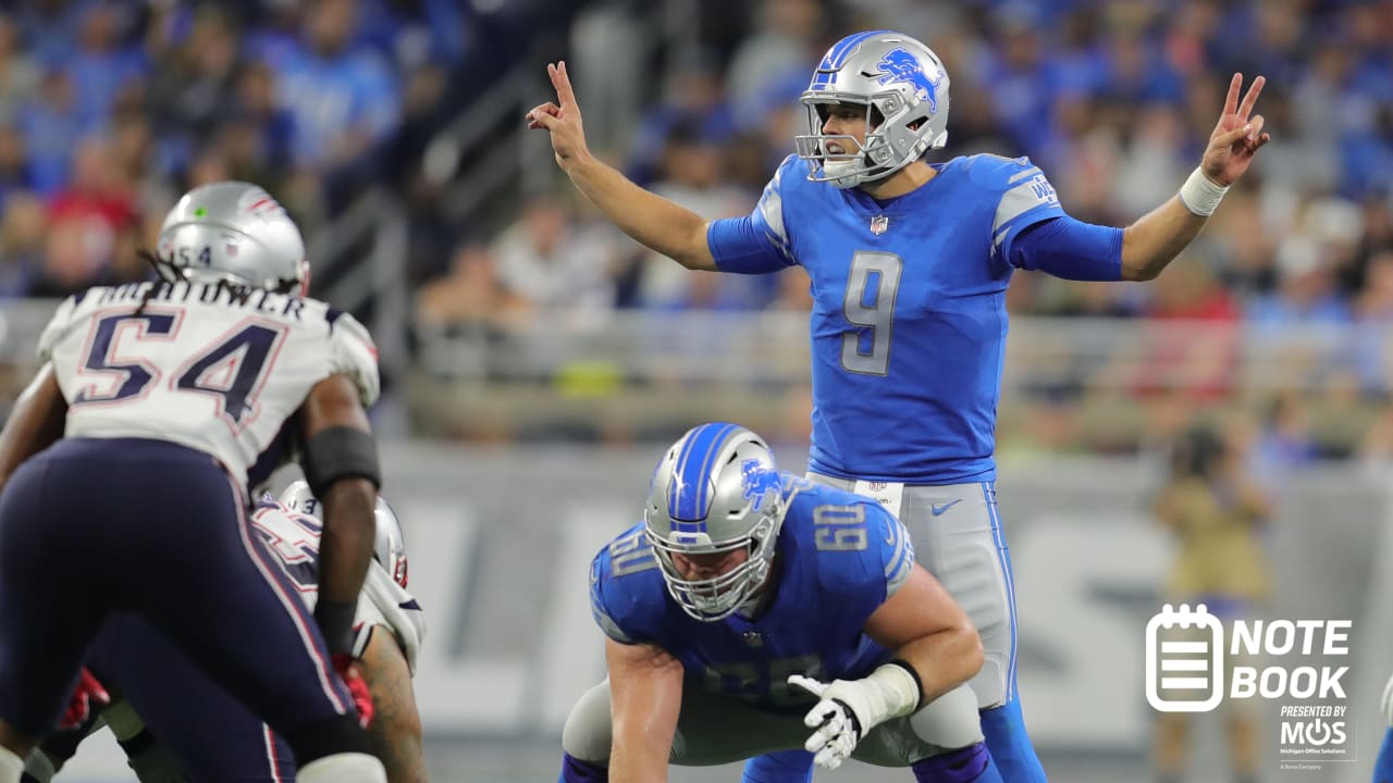 NOTEBOOK Stafford currently the leastsacked QB in the NFL