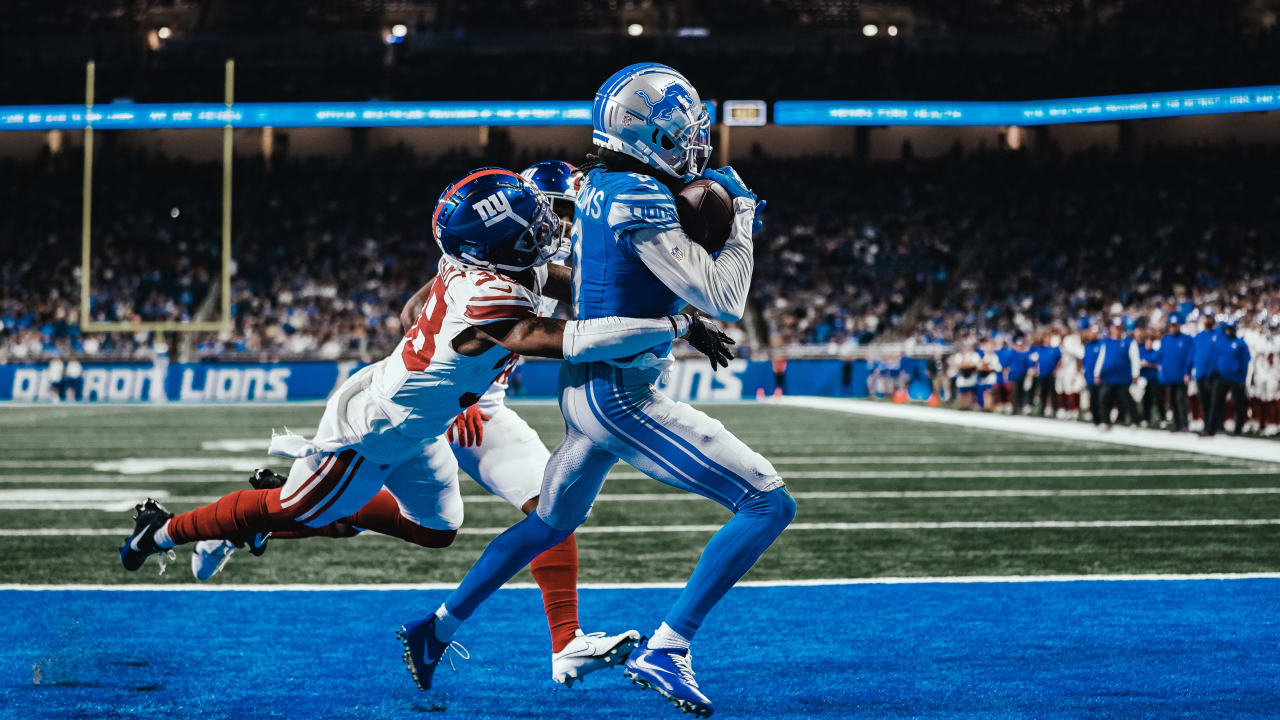 Detroit Lions rookie Jameson Williams' first NFL catch is a TD