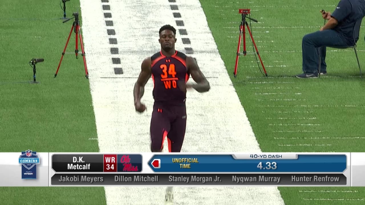 Ole Miss WR D.K. Metcalf's 2019 NFL Scouting Combine workout