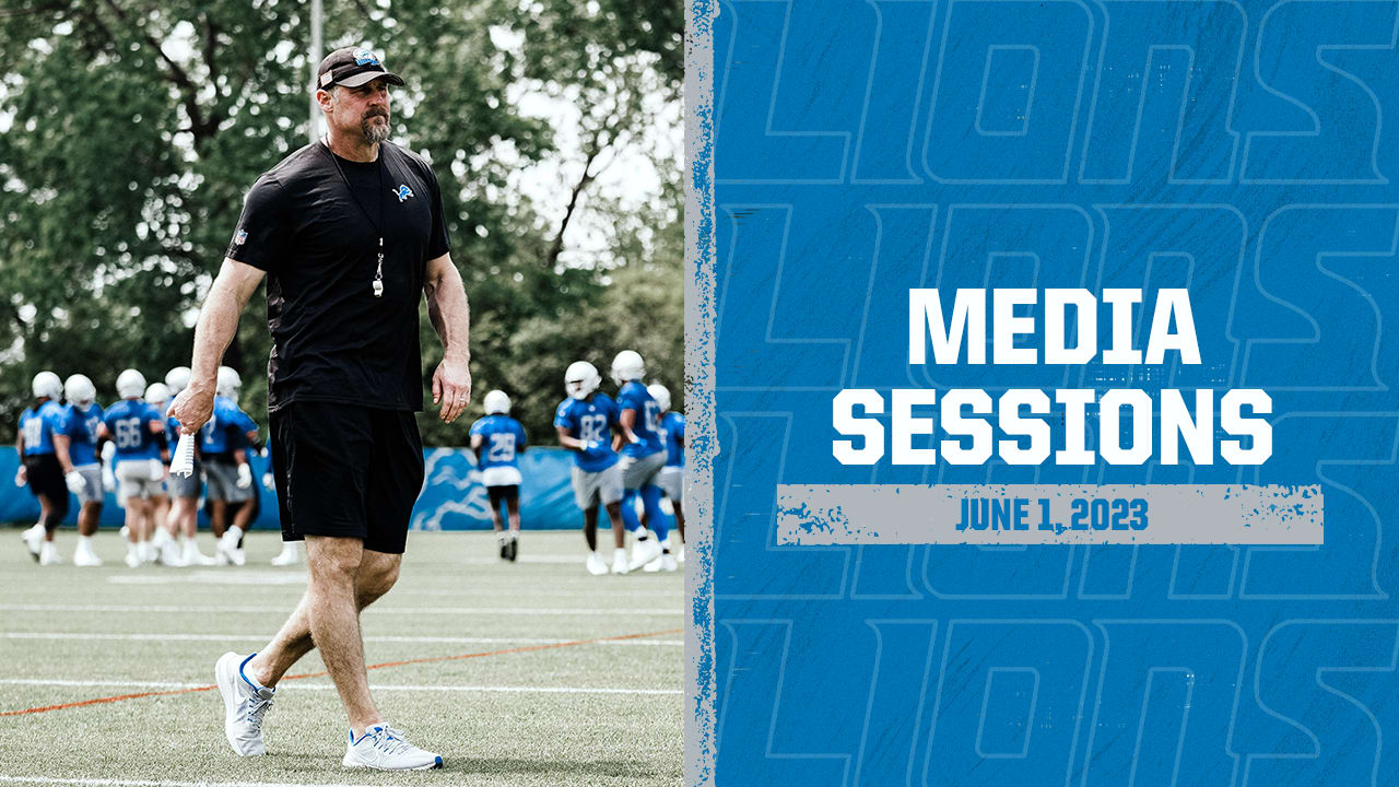 Head Coach Dan Campbell speaks to the media on June 1 