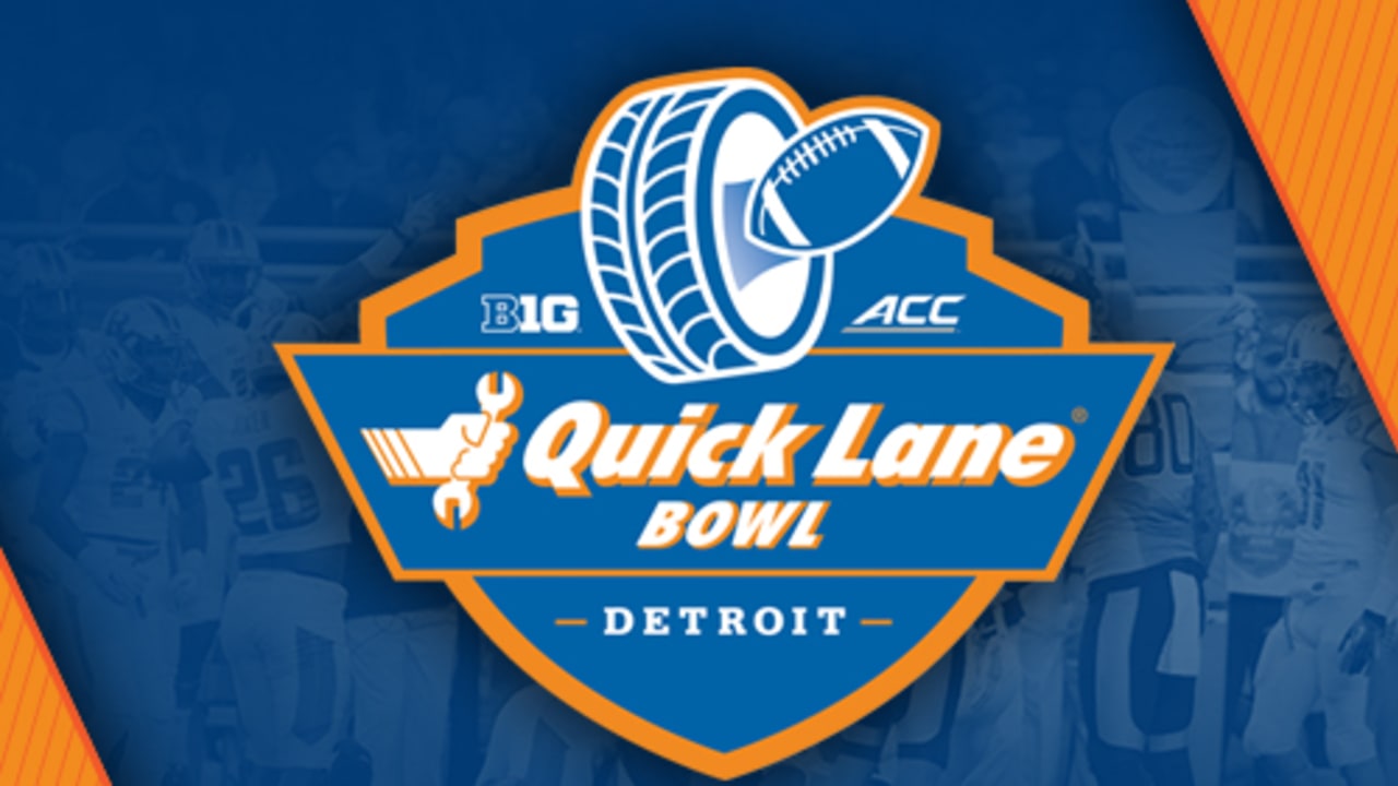 Quick Lane Bowl scheduled for December 26 515pm Kickoff