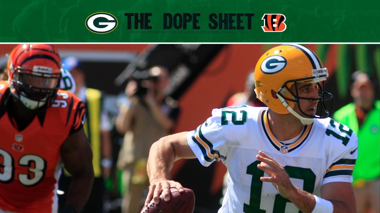 Dope Sheet: Packers face Bengals in preseason debut