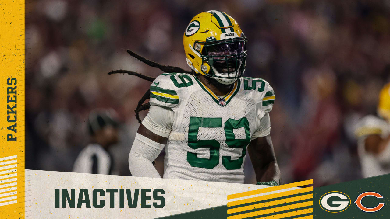 LB De'Vondre Campbell is active for Green Bay | Packers-Bears inactives