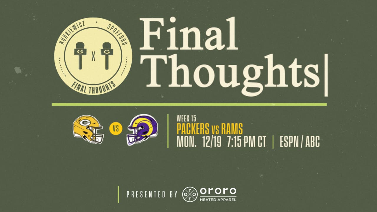Final Thoughts Packers vs. Rams