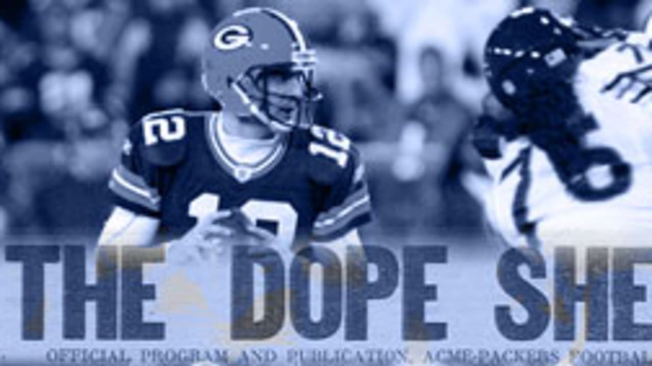 Dope Sheet: Packers and Bears play in prime time