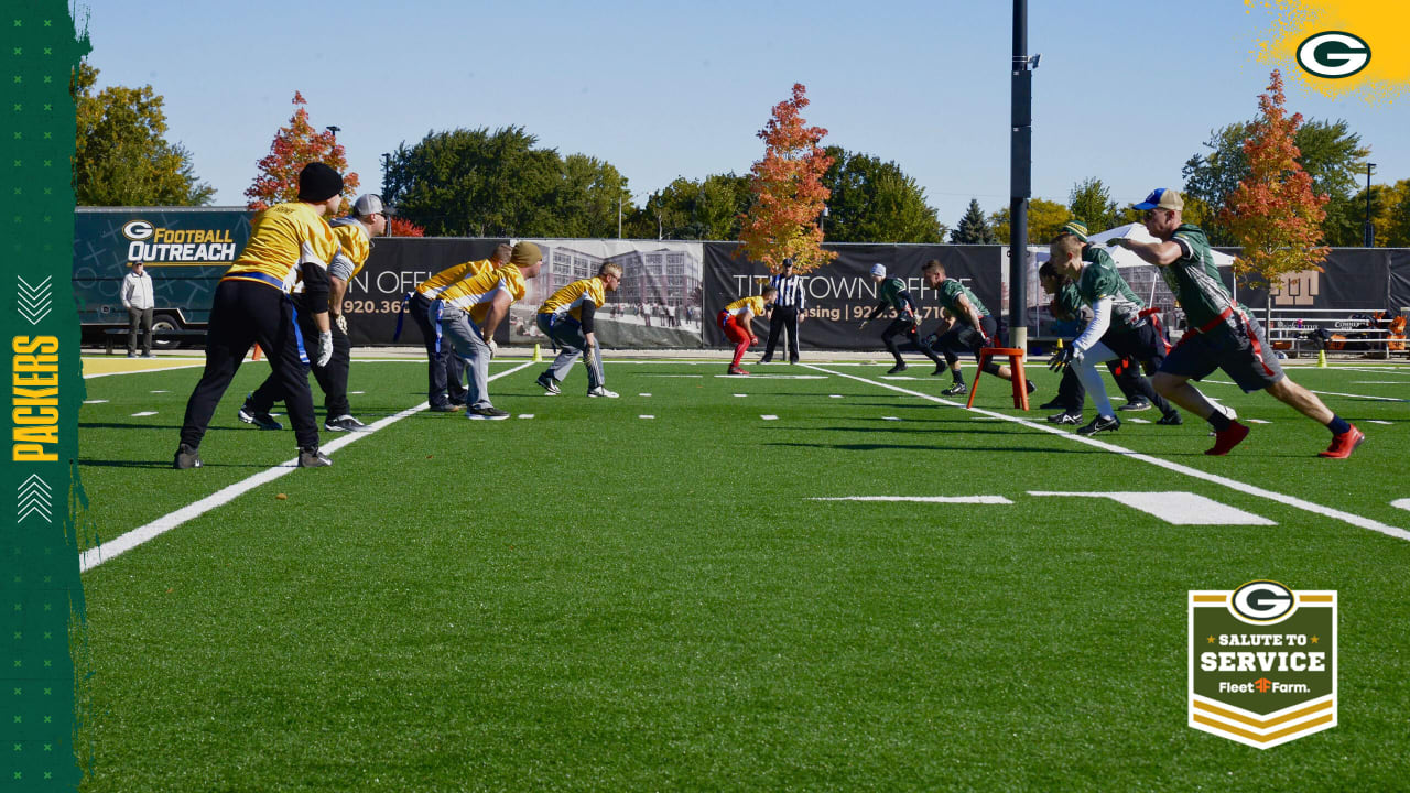 Packers host salute to service flag football tournament
