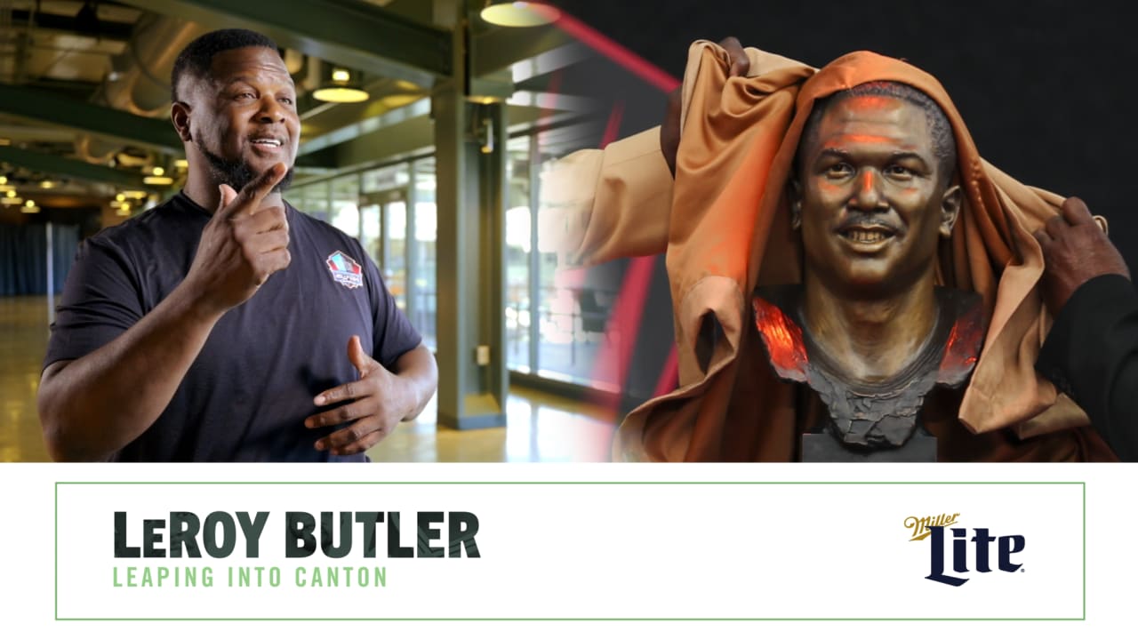 LeRoy Butler leaps into the Pro Football Hall of Fame