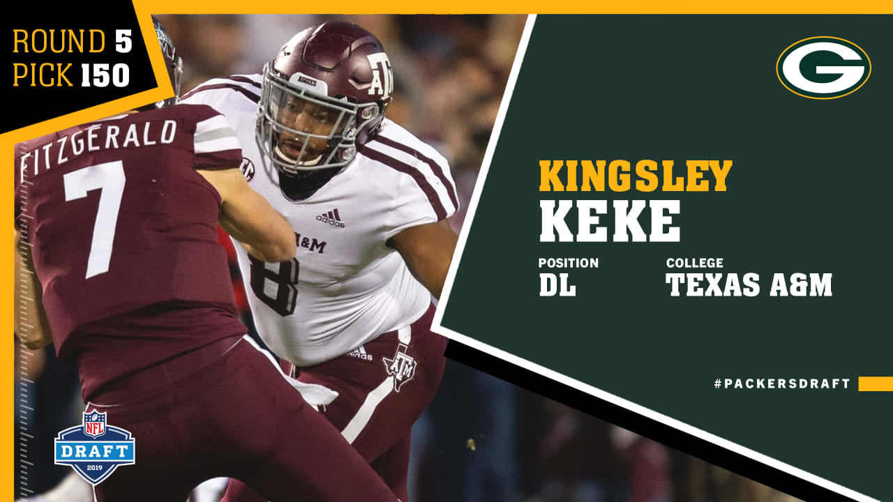 Quick pick: Packers select Texas A&M DL Kingsley Keke in fifth round