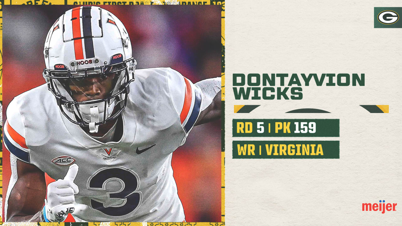 2023 NFL Draft: Packers select Virginia WR Dontayvion Wicks in fifth round,  No. 159 overall