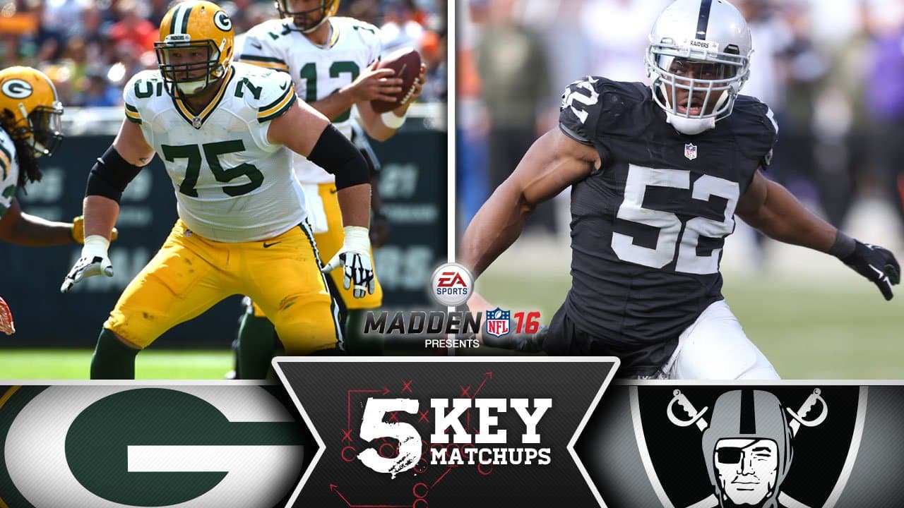 Packers vs. Raiders Five key matchups