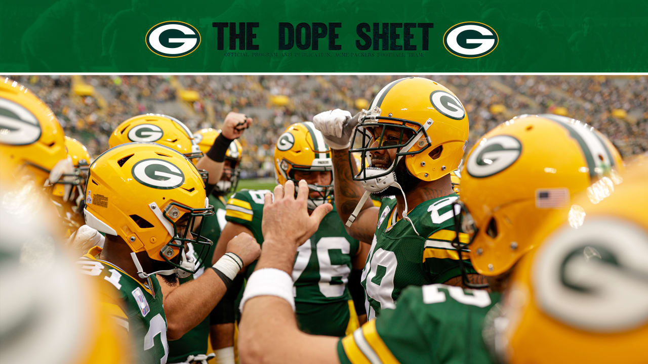 Dope Sheet: Packers head into the bye