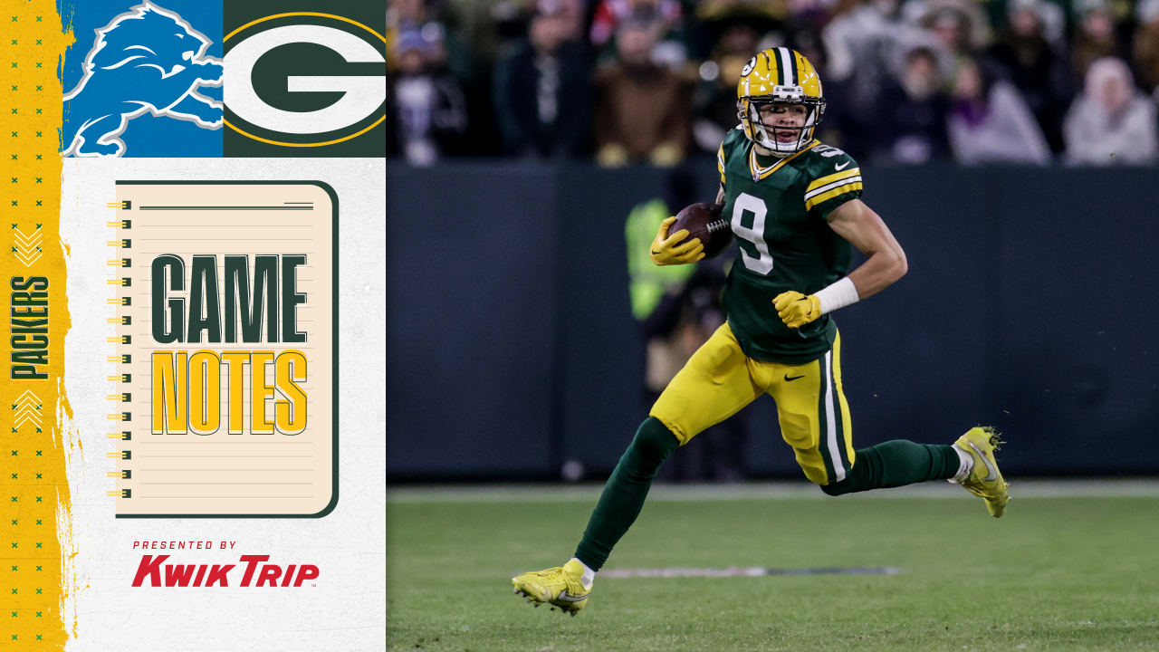 Game notes: Christian Watson's heroics gave Packers a chance this season