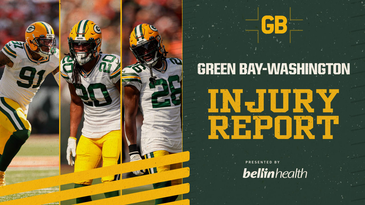 Green Bay Packers release Friday injury report ahead of Saints game