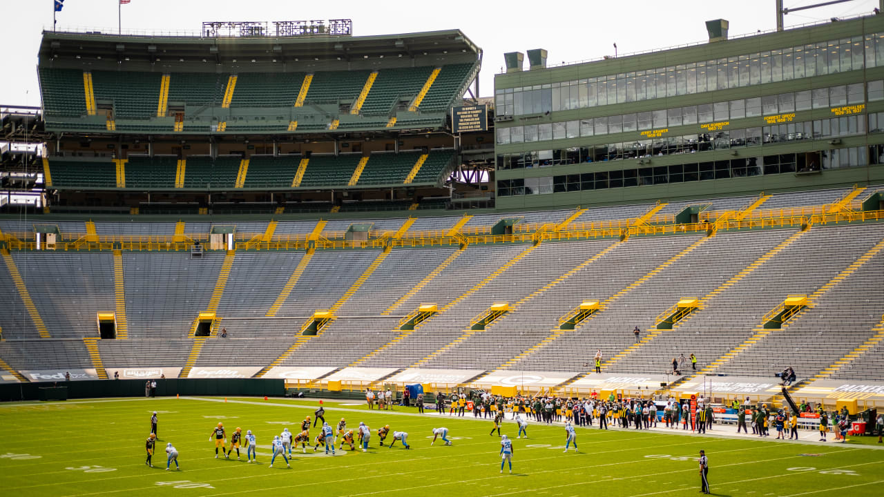 soccer game in lambeau field