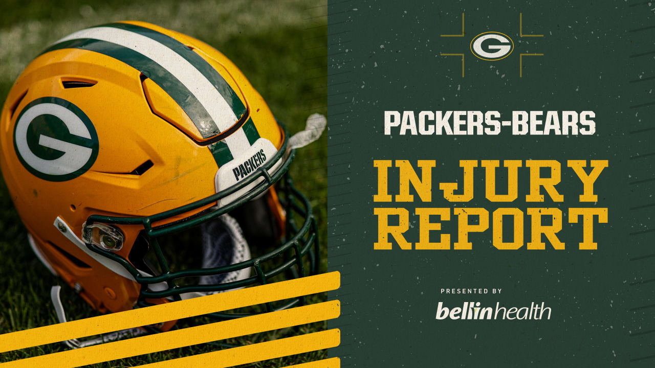 Bears vs. Packers Injury Report — Week 1