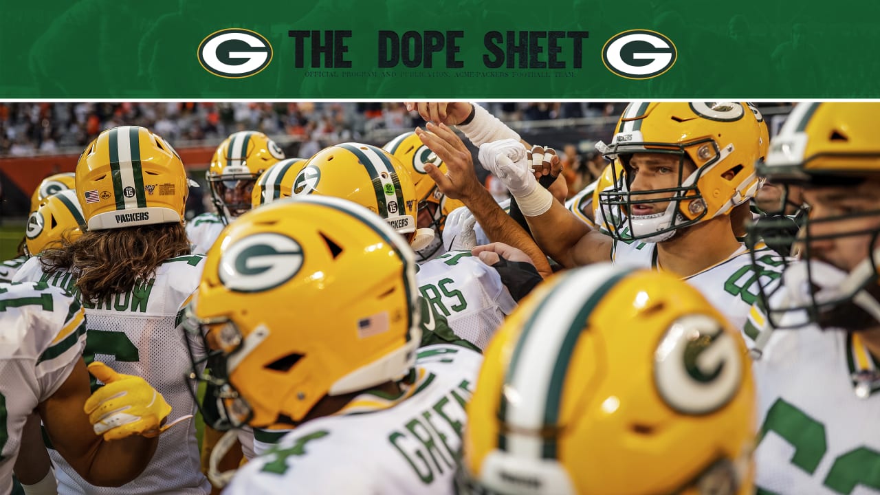 Packers-Cardinals Preseason Week 3 Dope Sheet