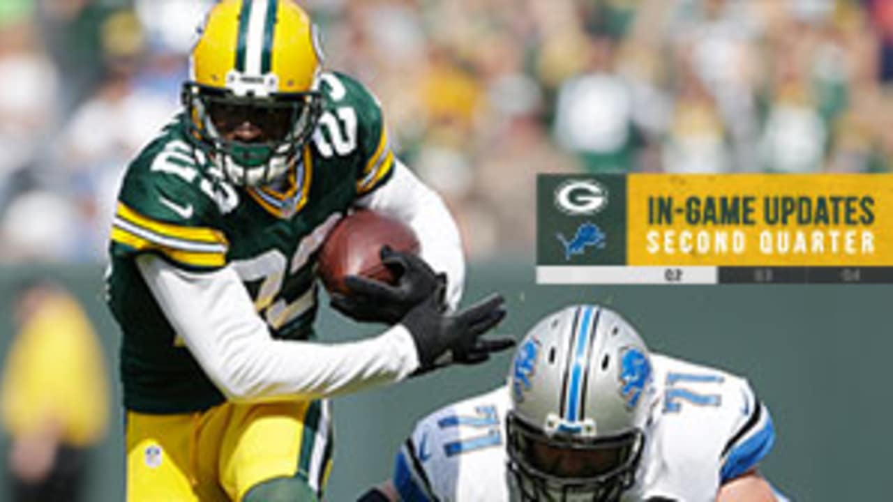 Packers take 31-10 halftime lead over Lions