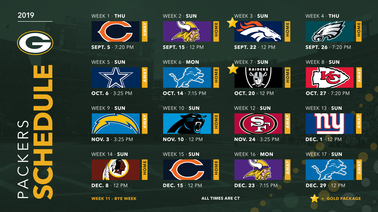 Green Bay Packers Schedule 2022 