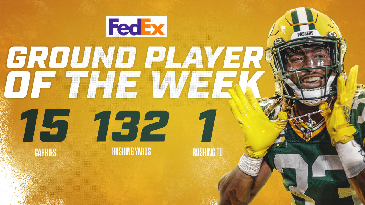 Packers RB Aaron Jones named FedEx Ground Player of the Week