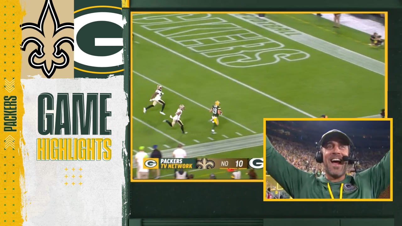 Aaron Rodgers has viral call to Danny Etling touchdown in Packers game