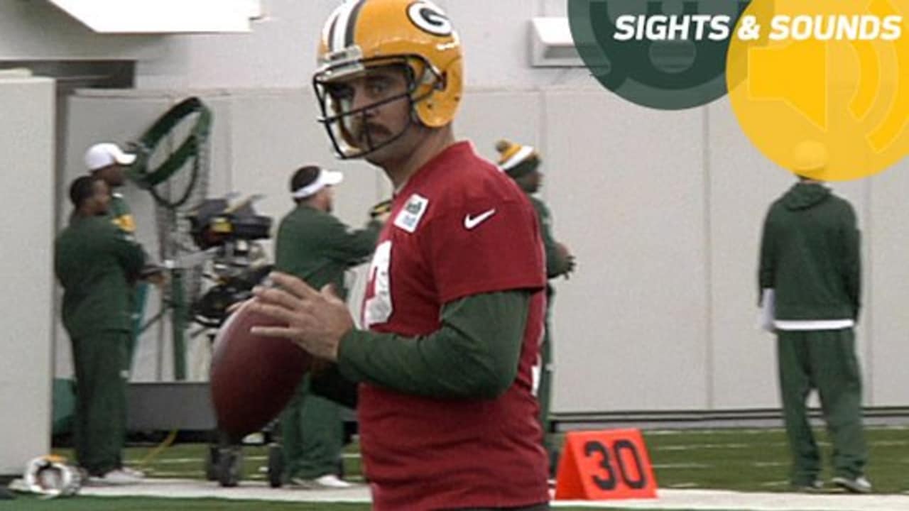 red aaron rodgers practice jersey