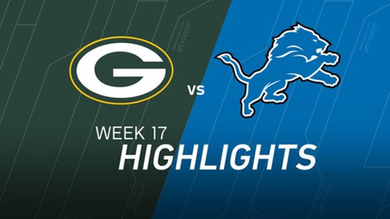 Packers vs. Lions, NFL Week 17 Game Highlights 