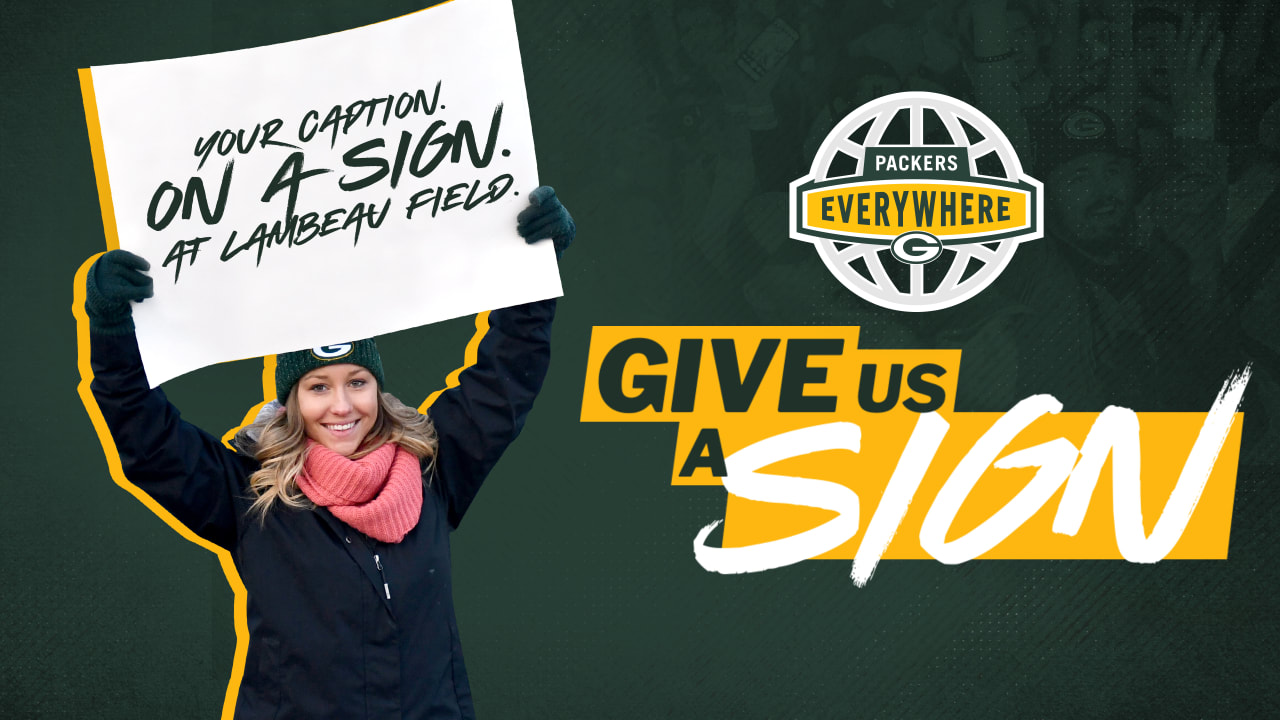 Packers invite fans to enter the 'Give Us A Sign' contest