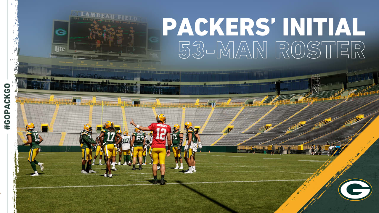 Here's the Packers' initial 53-man roster
