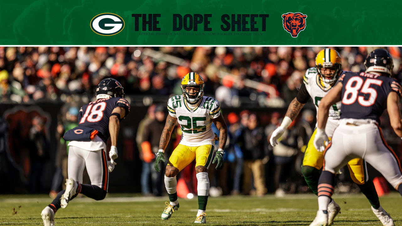 Dope Sheet: Packers open the season at the Bears