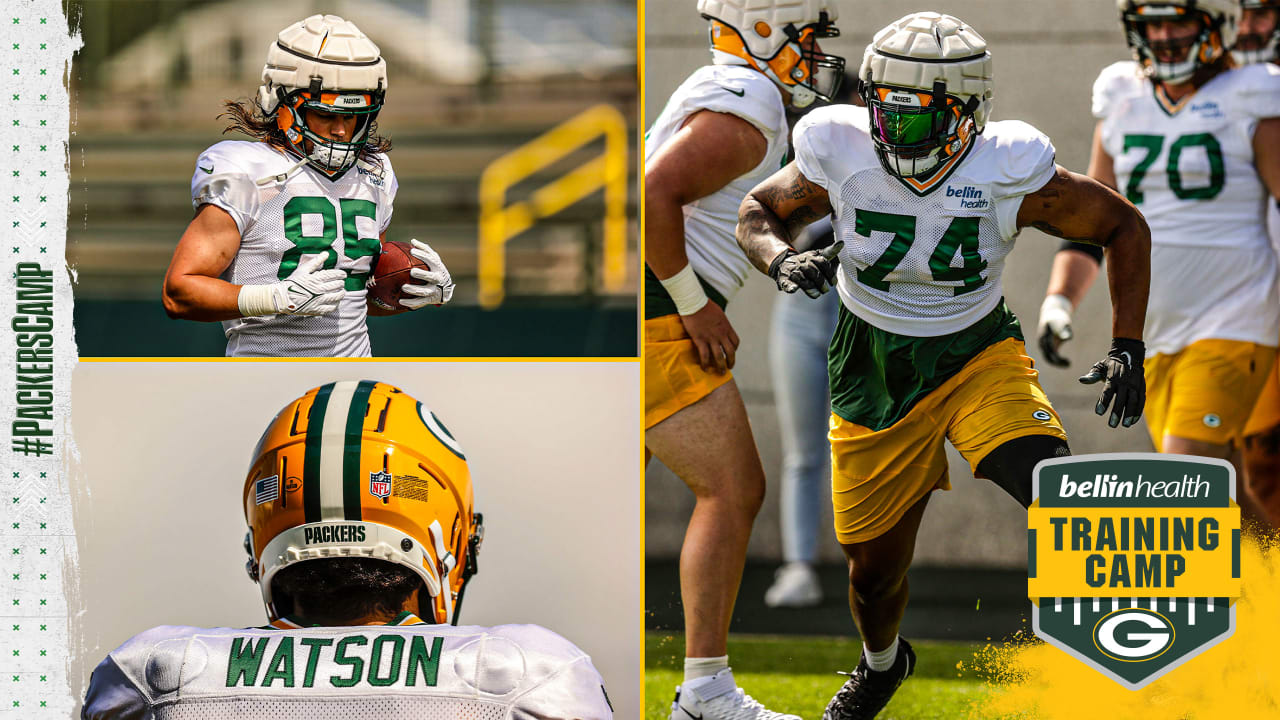 Green Bay Packers' Robert Tonyan runs a drill at the NFL football team's  practice field training camp Tuesday, May 31, 2022, in Green Bay, Wis. (AP  Photo/Morry Gash Stock Photo - Alamy