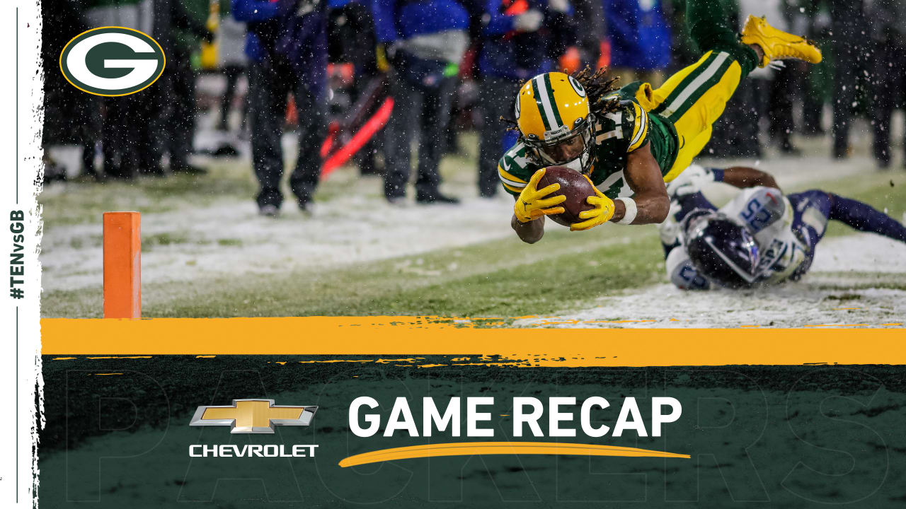 Aaron Rodgers throws 4 TD passes in the snow as the Green Bay Packers rout  the Tennessee Titans: Recap, score, stats and more 